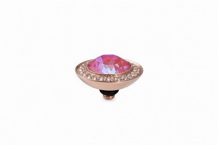 Qudo Rose Gold Topper Tondo Deluxe 13mm - Lotus Pink Delite
